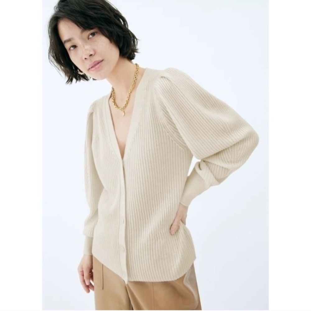 Mulberry Pink Purple Cardigan Merino Wool Carina WILFRED / ARITZIA